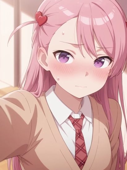 クラスの大嫌いな女子と結婚することになったの桜森真帆から送られてきた自撮り写真 サンプル画像1