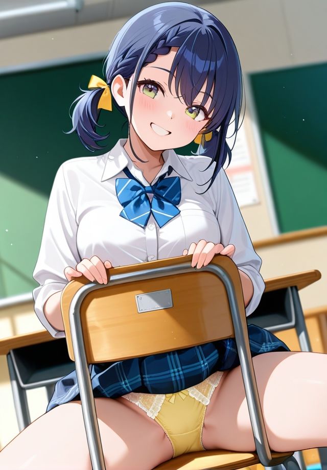 クラスの女子は椅子の座り方が横着過ぎる サンプル画像5