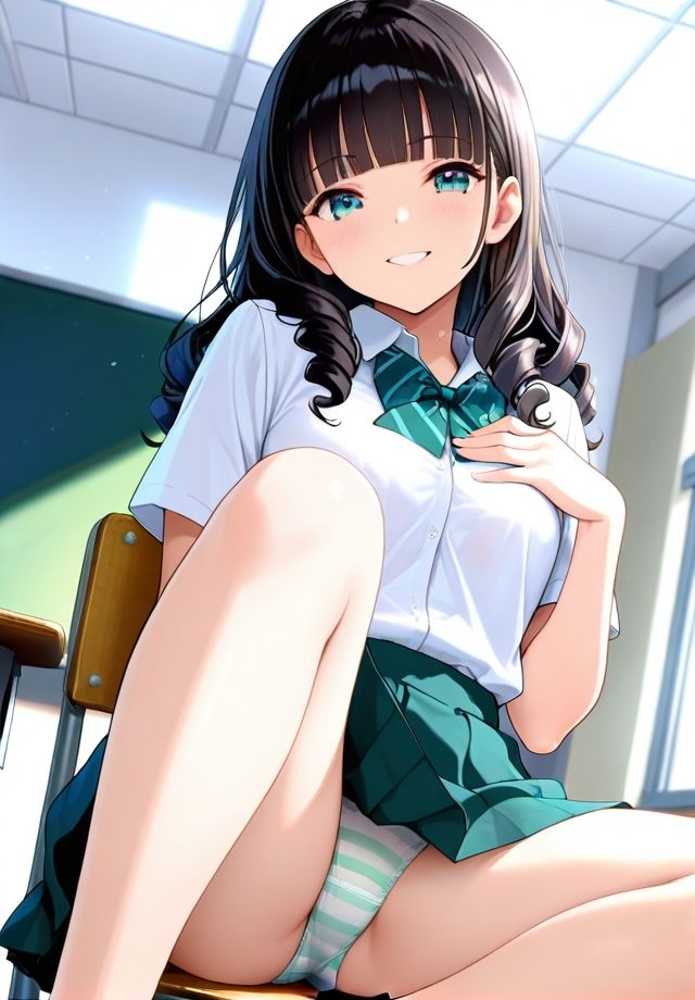 クラスの女子は椅子の座り方が横着過ぎる サンプル画像6