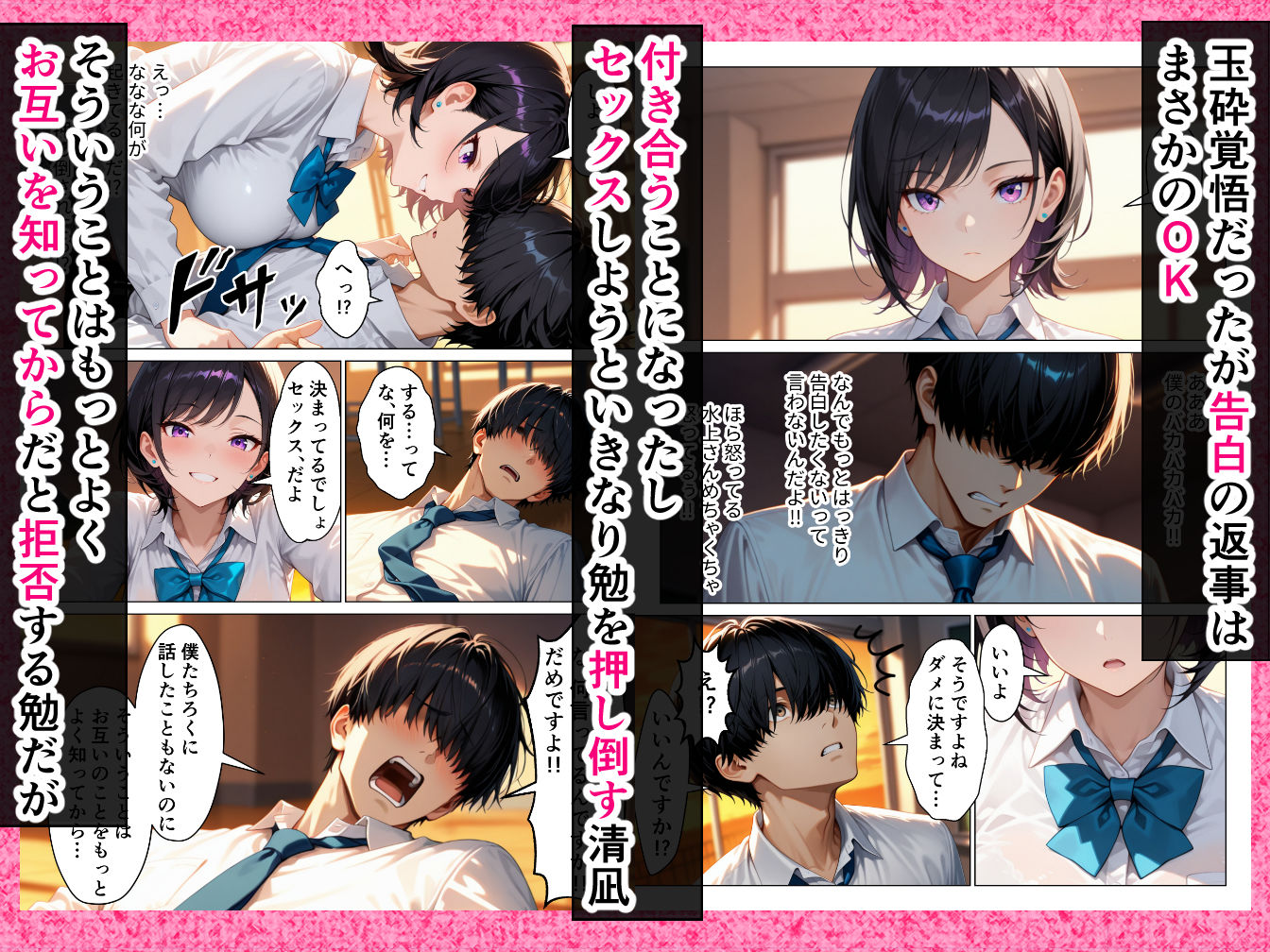 クールギャルと付き合うことになった童貞の僕が本能むき出し中出しセックスする話 サンプル画像3