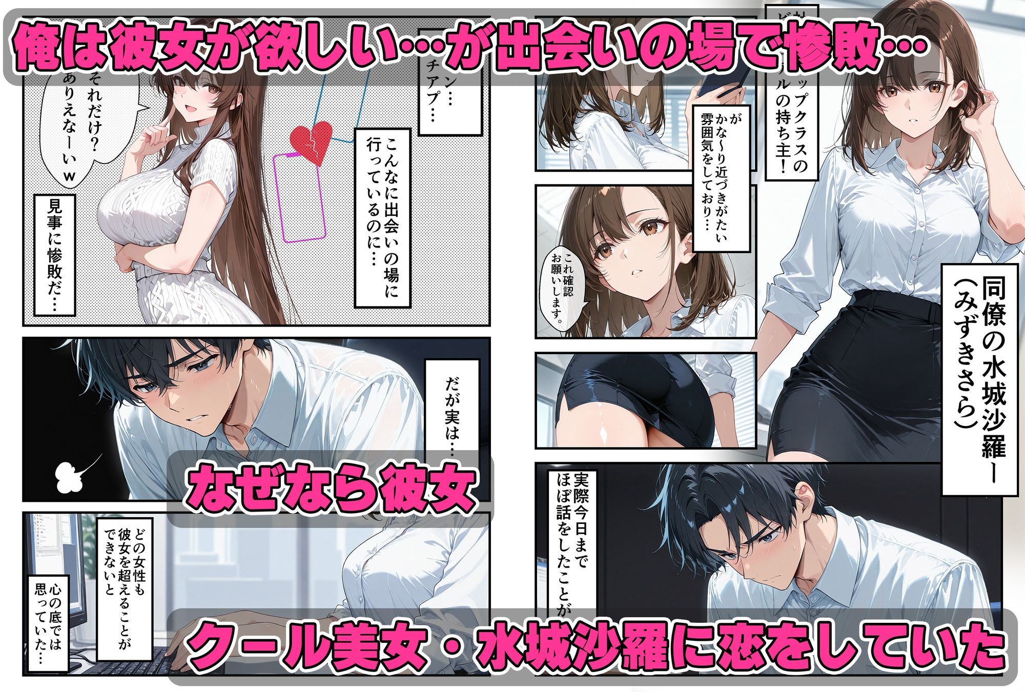 クール美女に告白〜恋愛下手で処女の彼女は天然無自覚にエロかった サンプル画像1