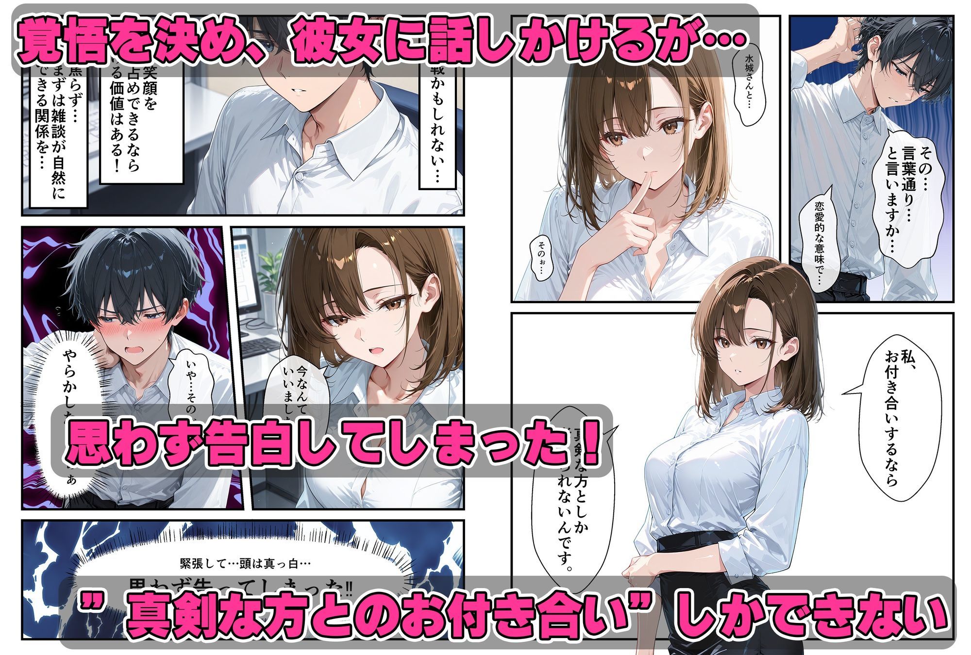 クール美女に告白〜恋愛下手で処女の彼女は天然無自覚にエロかった サンプル画像2