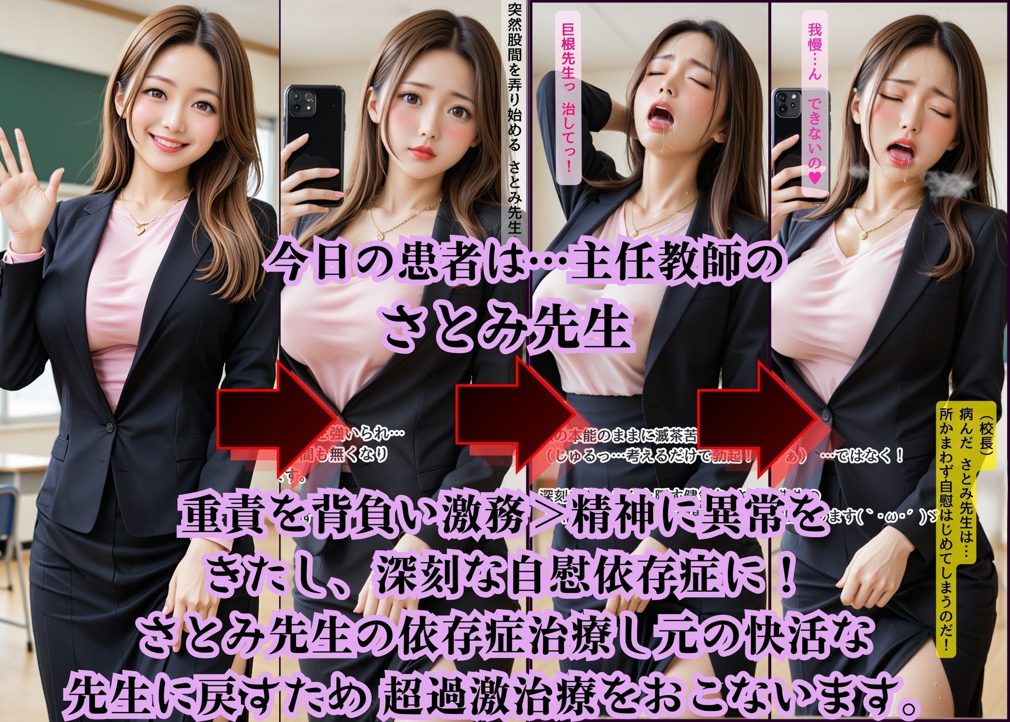 グラビア版 名門女子校の悩める女子校生マル秘治療大作戦（教師編）  さとみ先生の場合 サンプル画像1