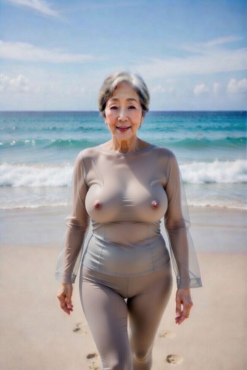 グレーレギンス75歳、まだ抜けるライン サンプル画像8