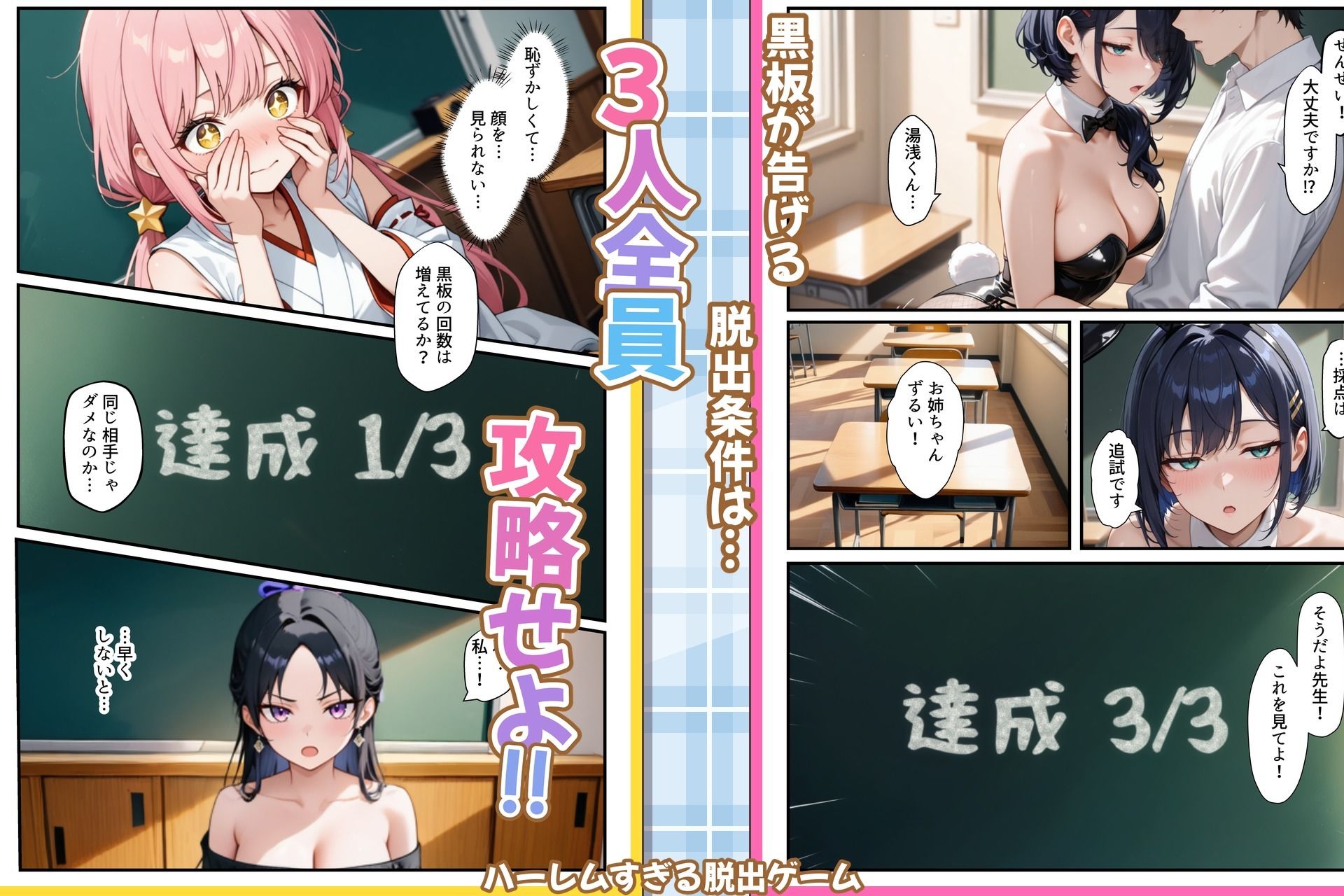 コスプレセックスしないと出られない部屋〜閉じられた教室でなぜか巫女・メイド・バニー服が現れる〜 サンプル画像8
