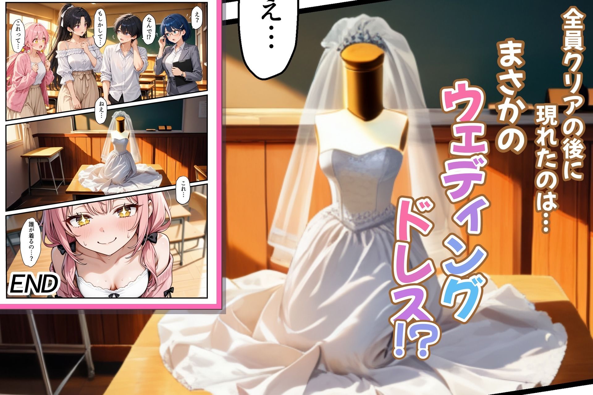 コスプレセックスしないと出られない部屋〜閉じられた教室でなぜか巫女・メイド・バニー服が現れる〜 サンプル画像9