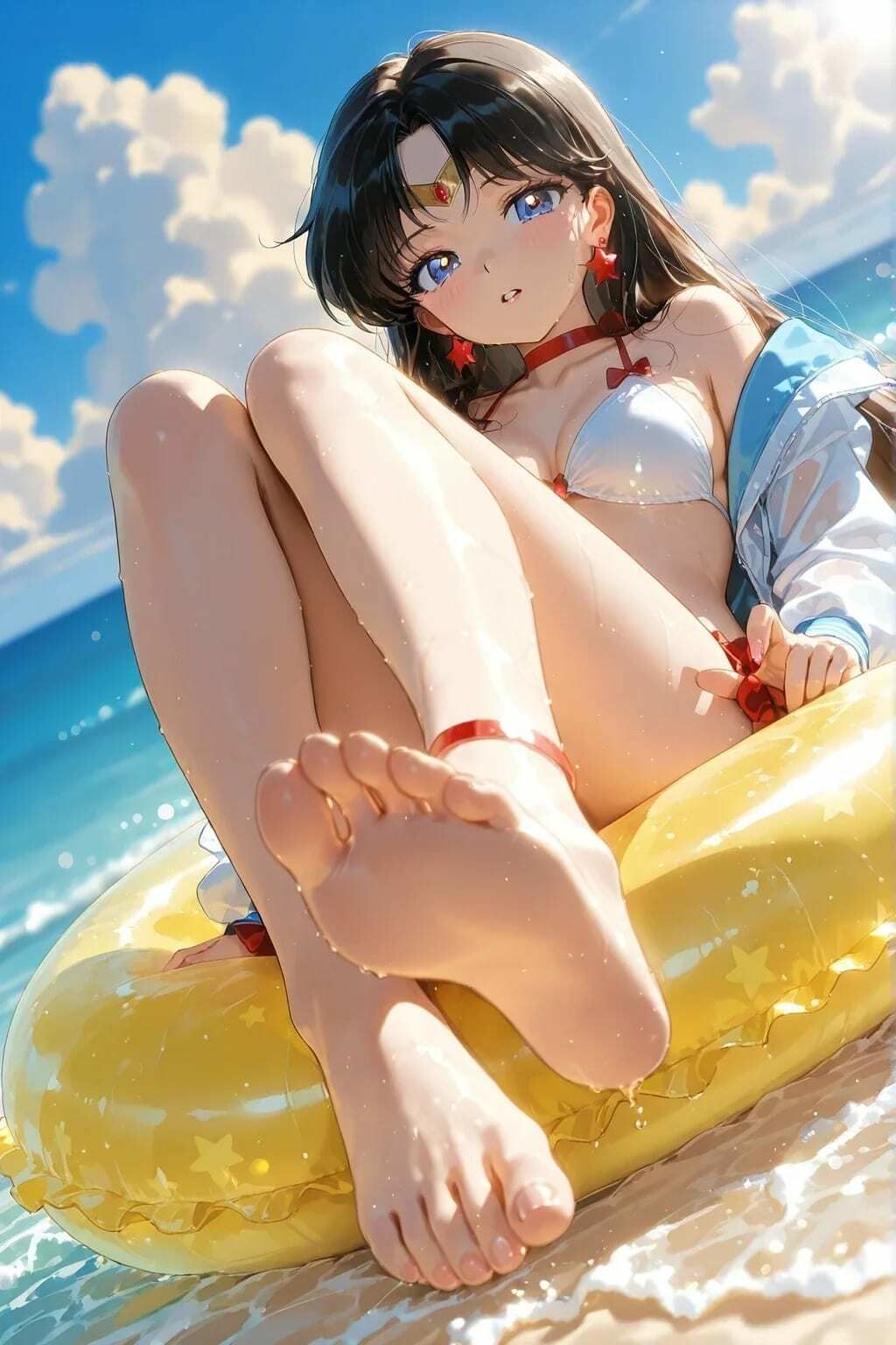 コスプレナイト 〜ネコミミ＆メイドと家で海辺で〜 セ〇ラームーン サンプル画像5