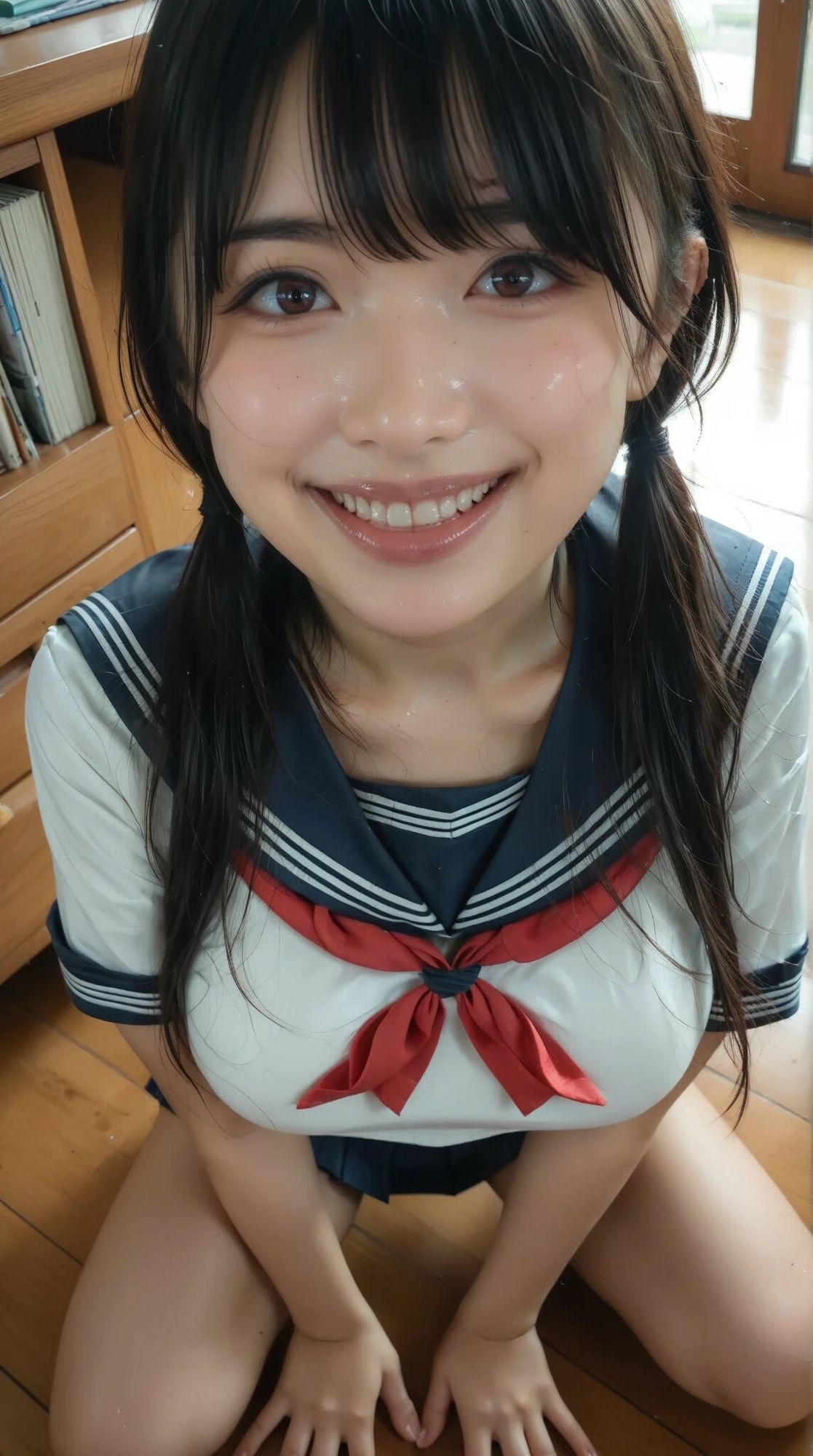 コスプレ美女のフェラ サンプル画像1