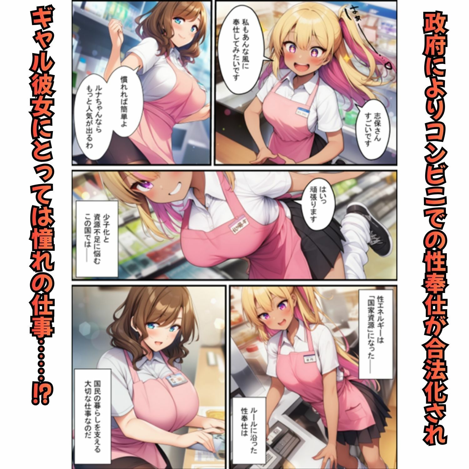 コンビニ寝取られギャル彼女  勤務中に客が僕の目の前で恋人に中出し サンプル画像3