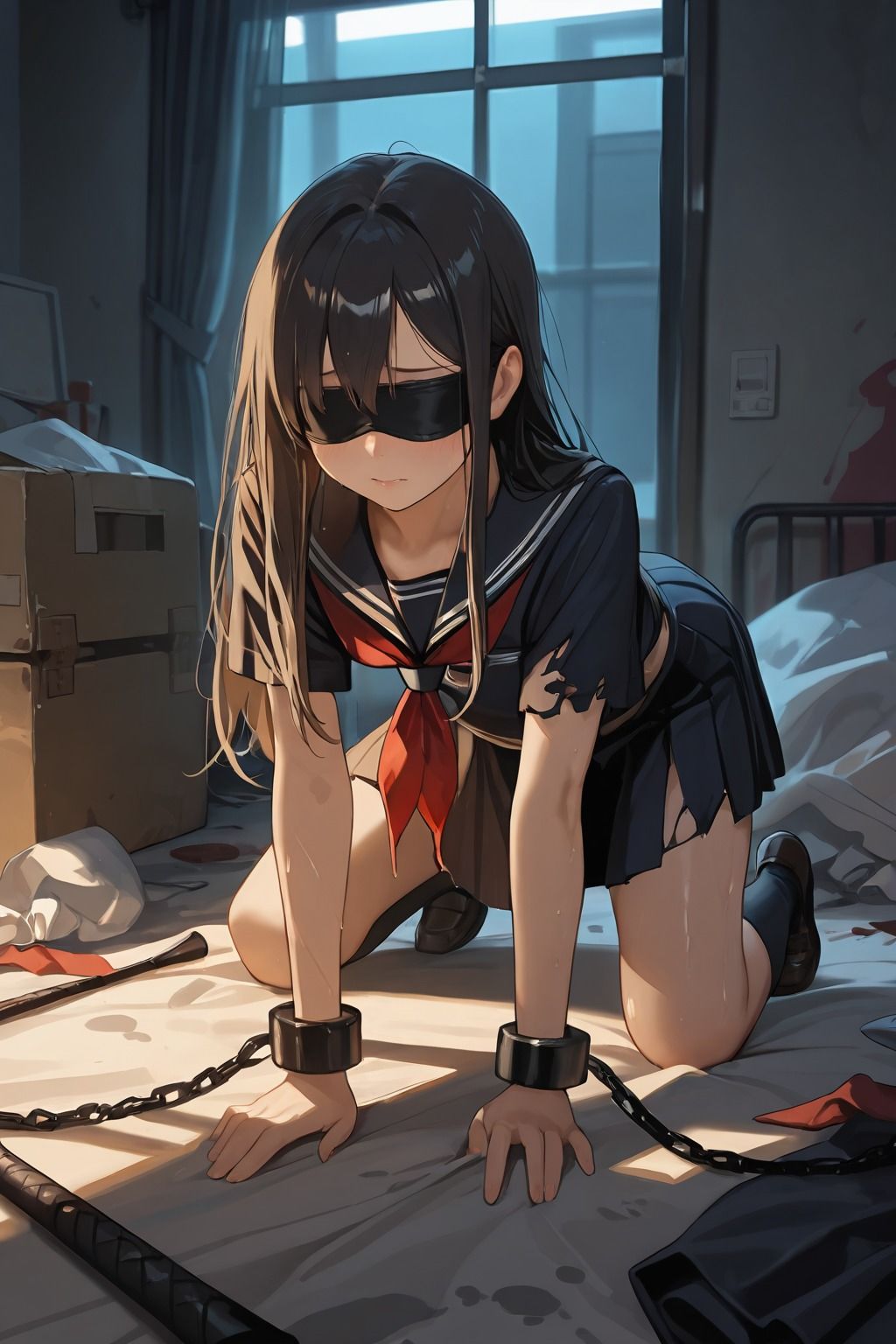 ゴミ屋敷で父に犯●れています サンプル画像8