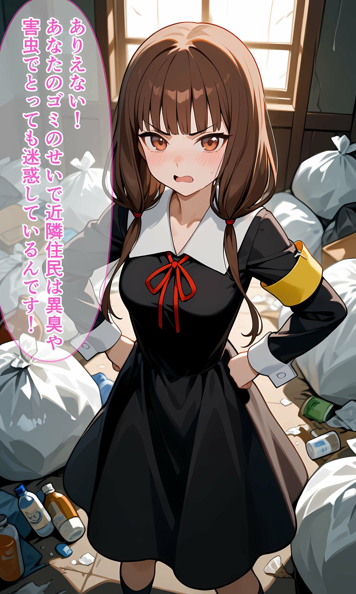 ゴミ屋敷を注意しに来たみこちゃんの末路 サンプル画像1