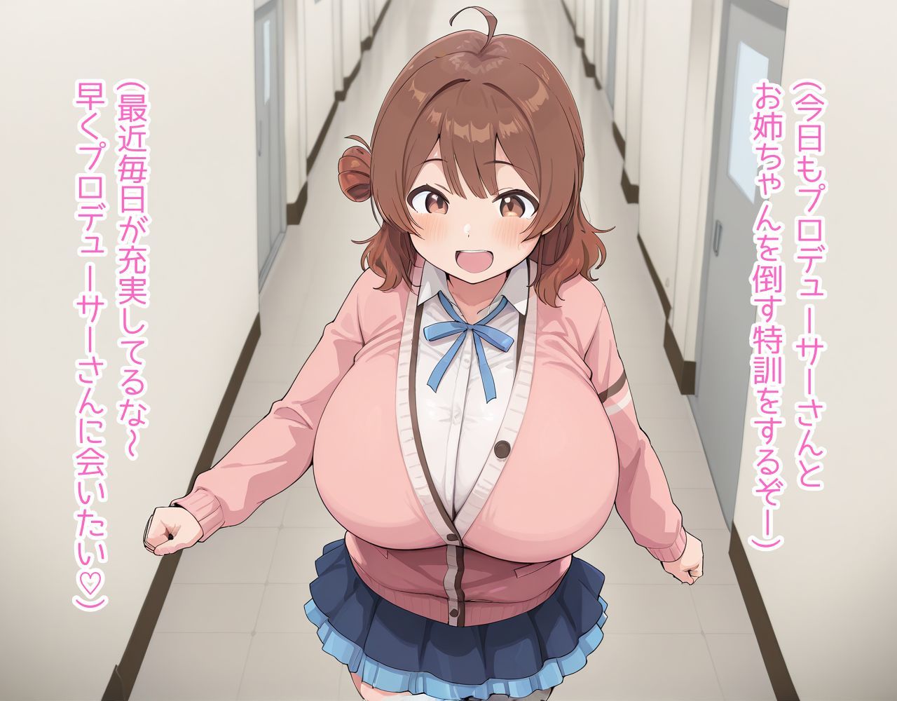 サイミンアプリでおじさんをプロデューサーと誤認しちゃう花海ウメちゃん サンプル画像2