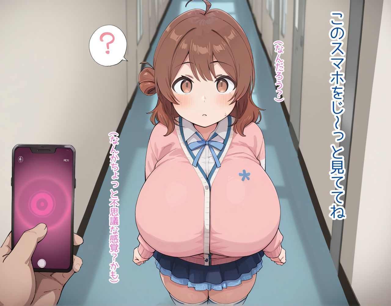 サイミンアプリでおじさんをプロデューサーと誤認しちゃう花海ウメちゃん サンプル画像4