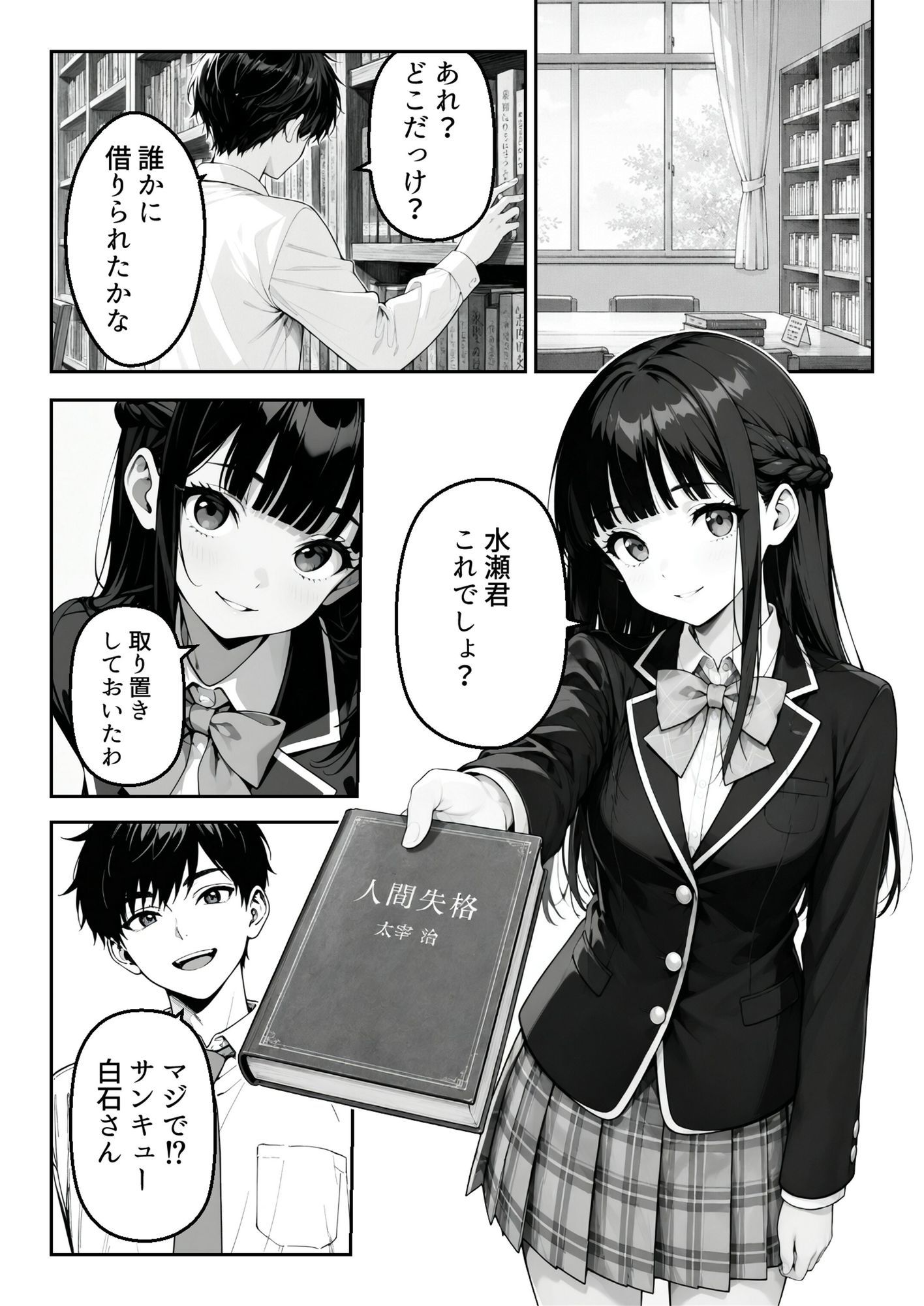 サキュバスに認識改変された教室で、彼女だけが僕たちを見ている。 サンプル画像2