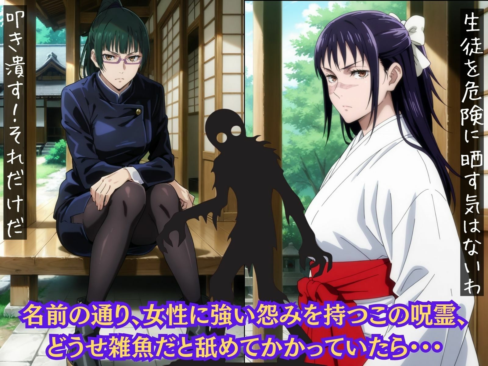 ザコだと舐めてた女嫌い呪霊に、次々とわからせられちゃうヒロインたち  呪術〇戦  編 サンプル画像2