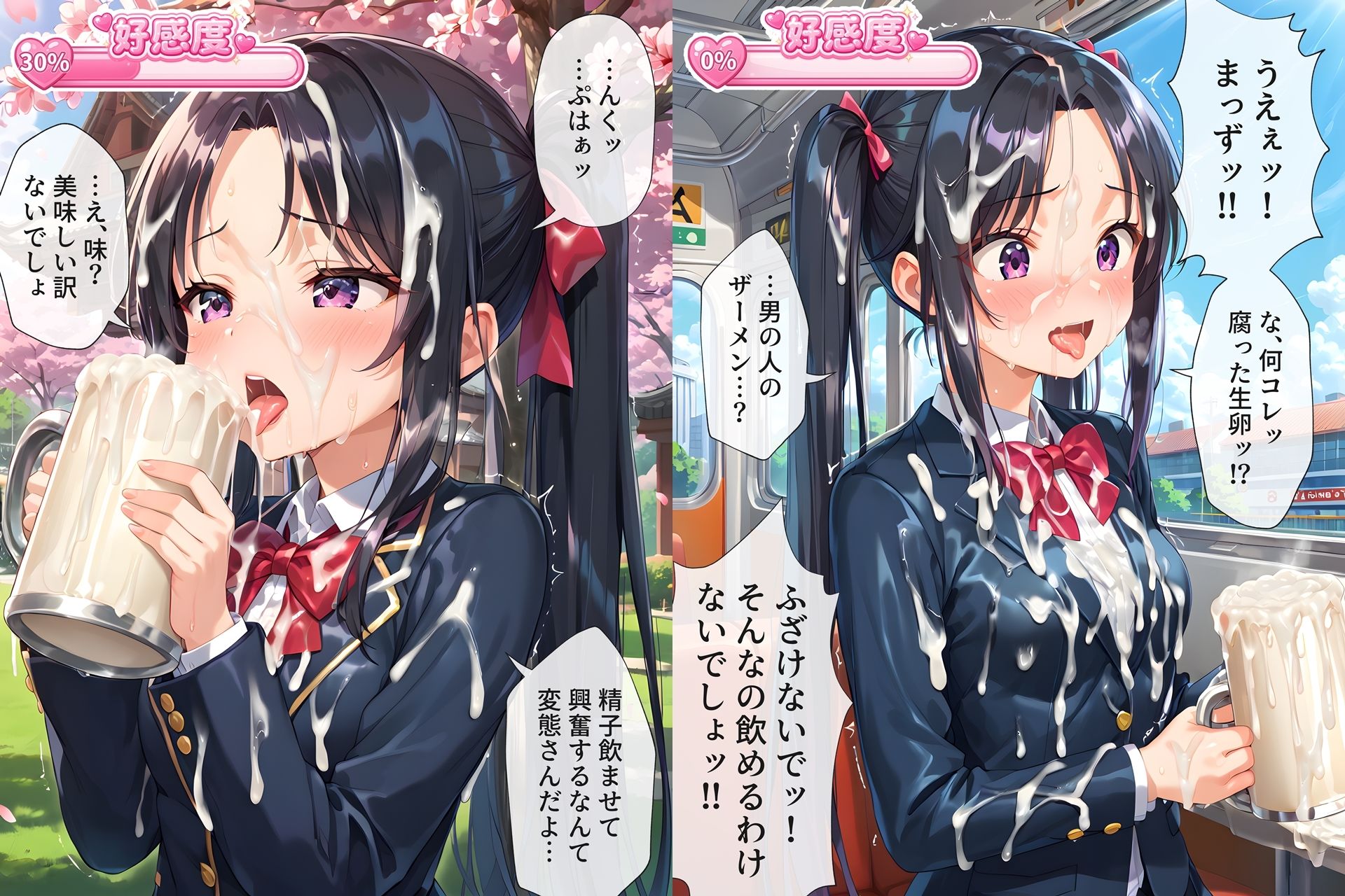 ザーメンジョッキのことが段々好きになっちゃう女の子たち サンプル画像5
