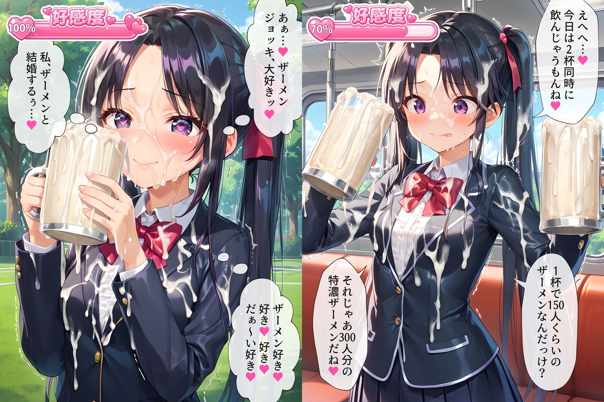 ザーメンジョッキのことが段々好きになっちゃう女の子たち サンプル画像6