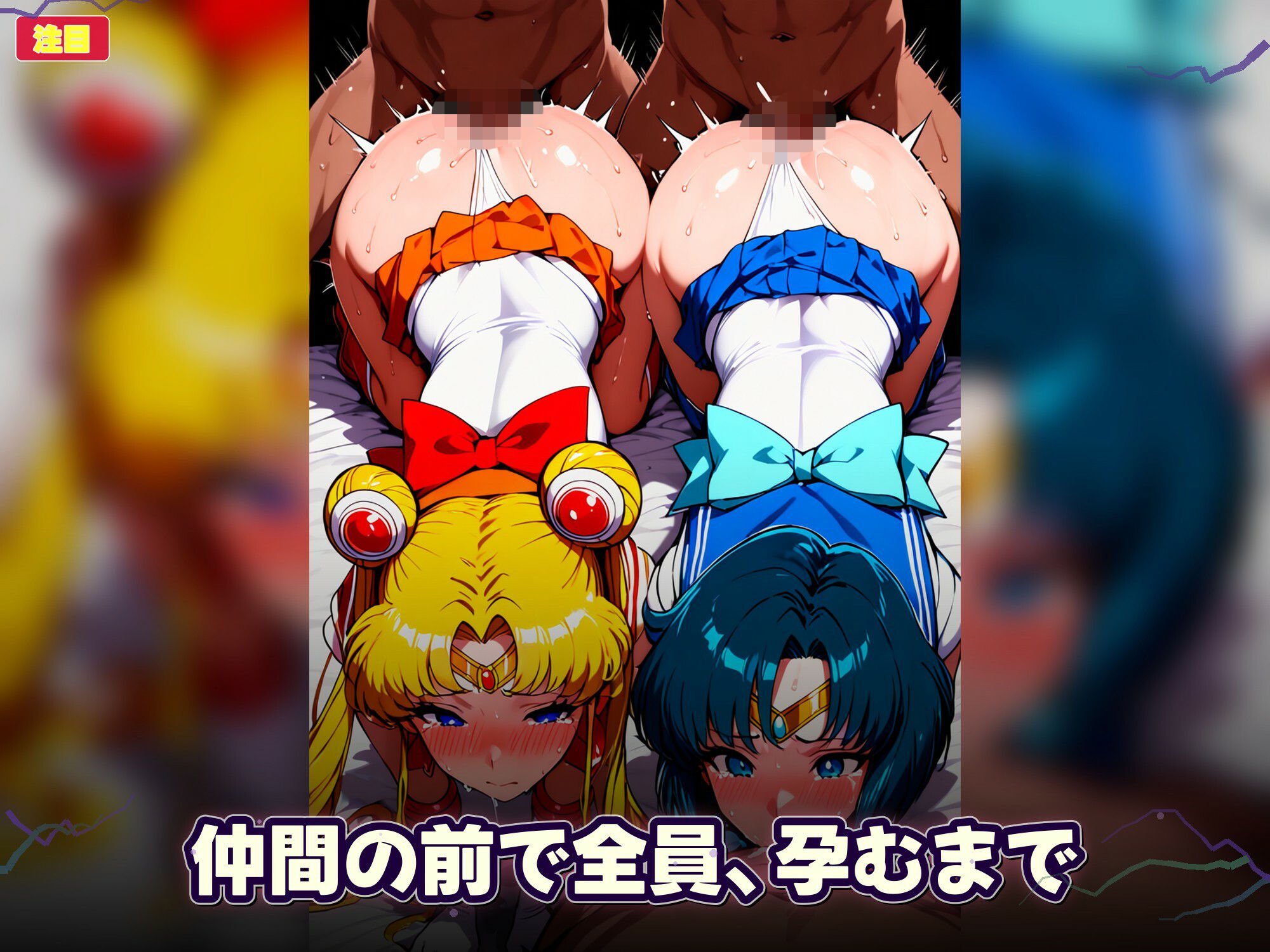 シコすぎたセーラーヒロイン達  〜仲間の前で、仲間と同時に犯●れ孕むまで〜 サンプル画像6