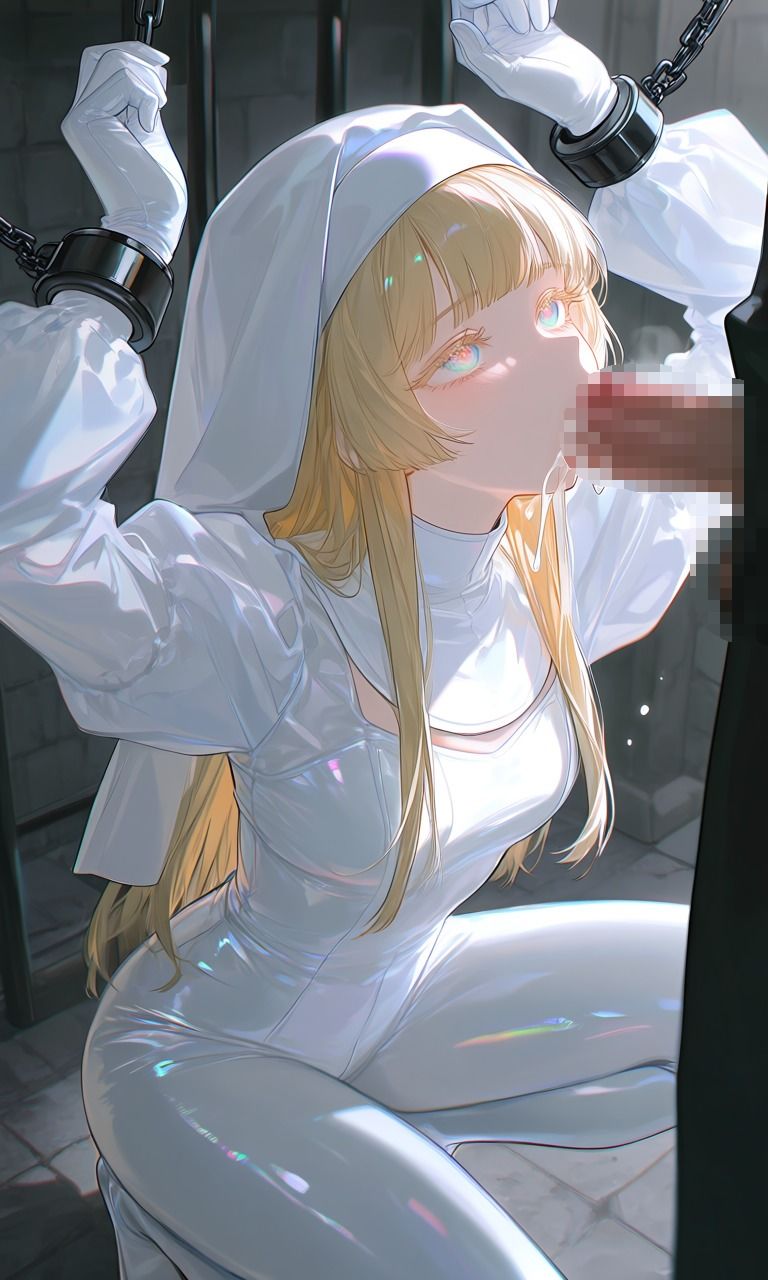 シスター風  ラバースーツ  拘束エロ画像集 サンプル画像4