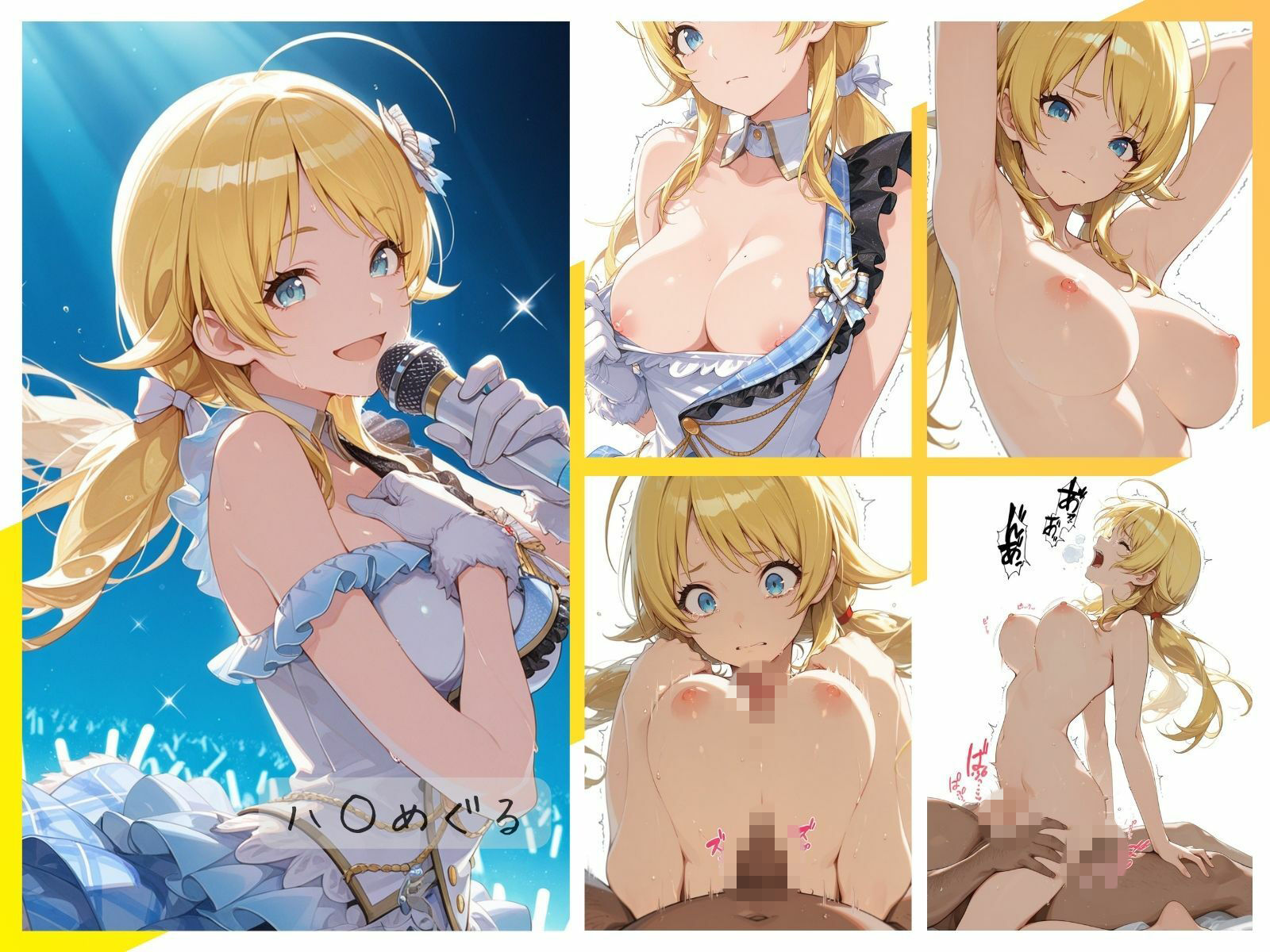 シャイニーアイドル全裸図鑑 n○ctchill＆イ○ミネ編 サンプル画像7