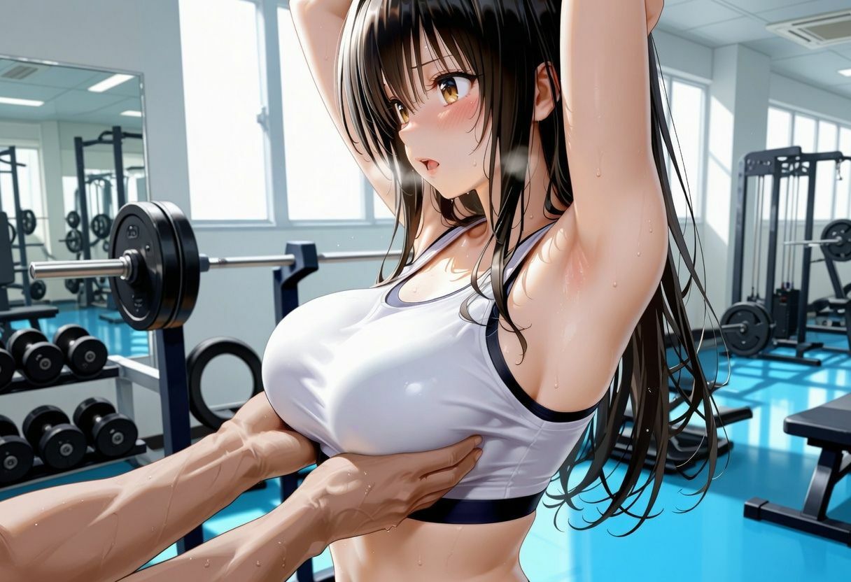 ジムでナンパした巨乳美女と汗だく宅飲みセックス サンプル画像3