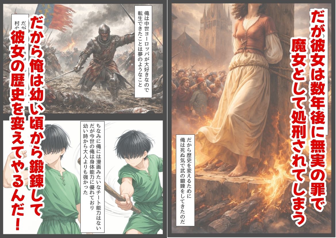 ジャンヌダル●の幼馴染に転生した俺は、彼女の悲惨な歴史を変える！！ サンプル画像2