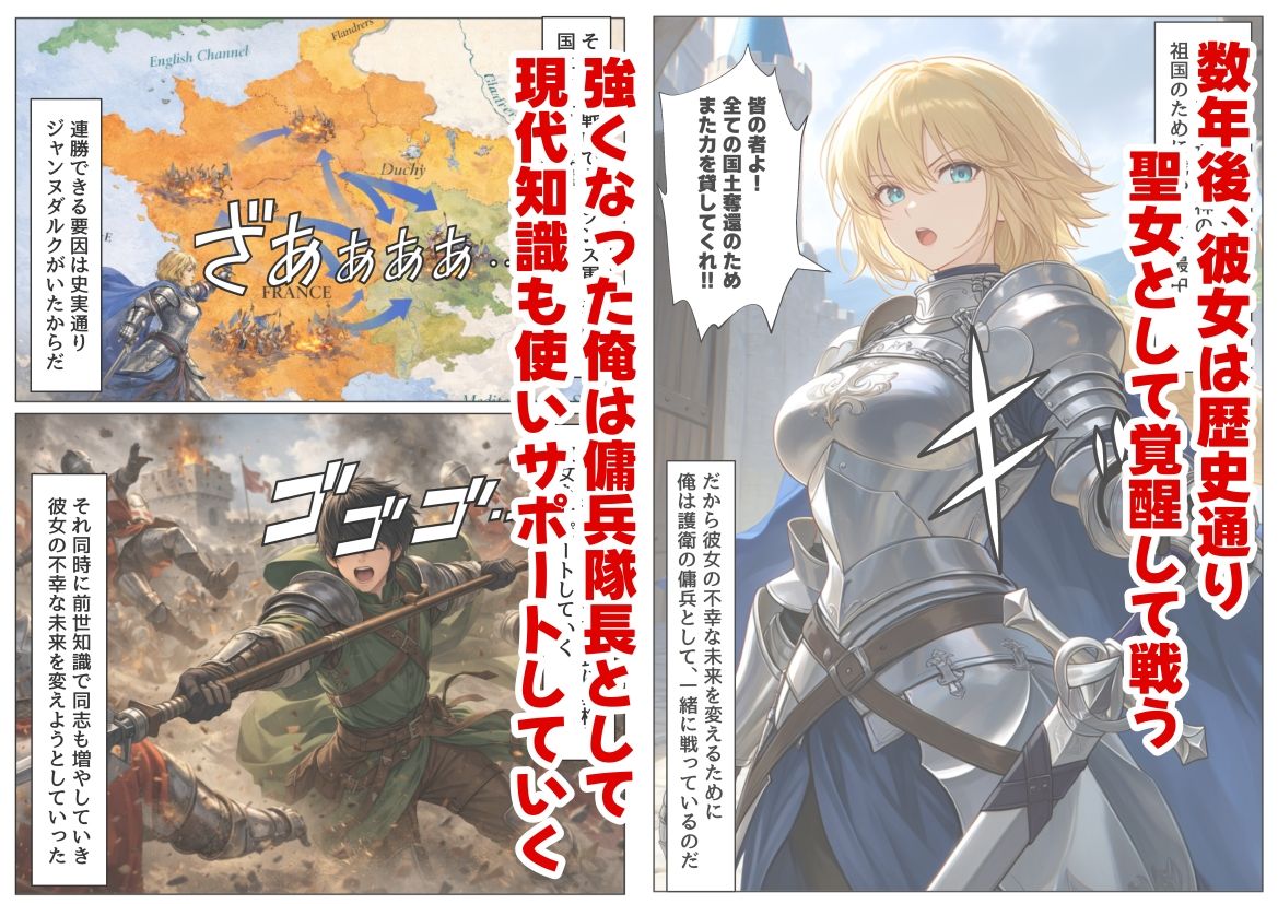 ジャンヌダル●の幼馴染に転生した俺は、彼女の悲惨な歴史を変える！！ サンプル画像3