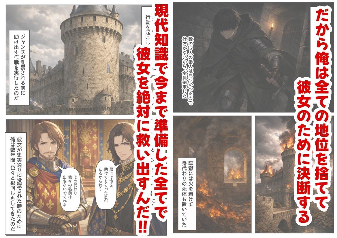 ジャンヌダル●の幼馴染に転生した俺は、彼女の悲惨な歴史を変える！！ サンプル画像5