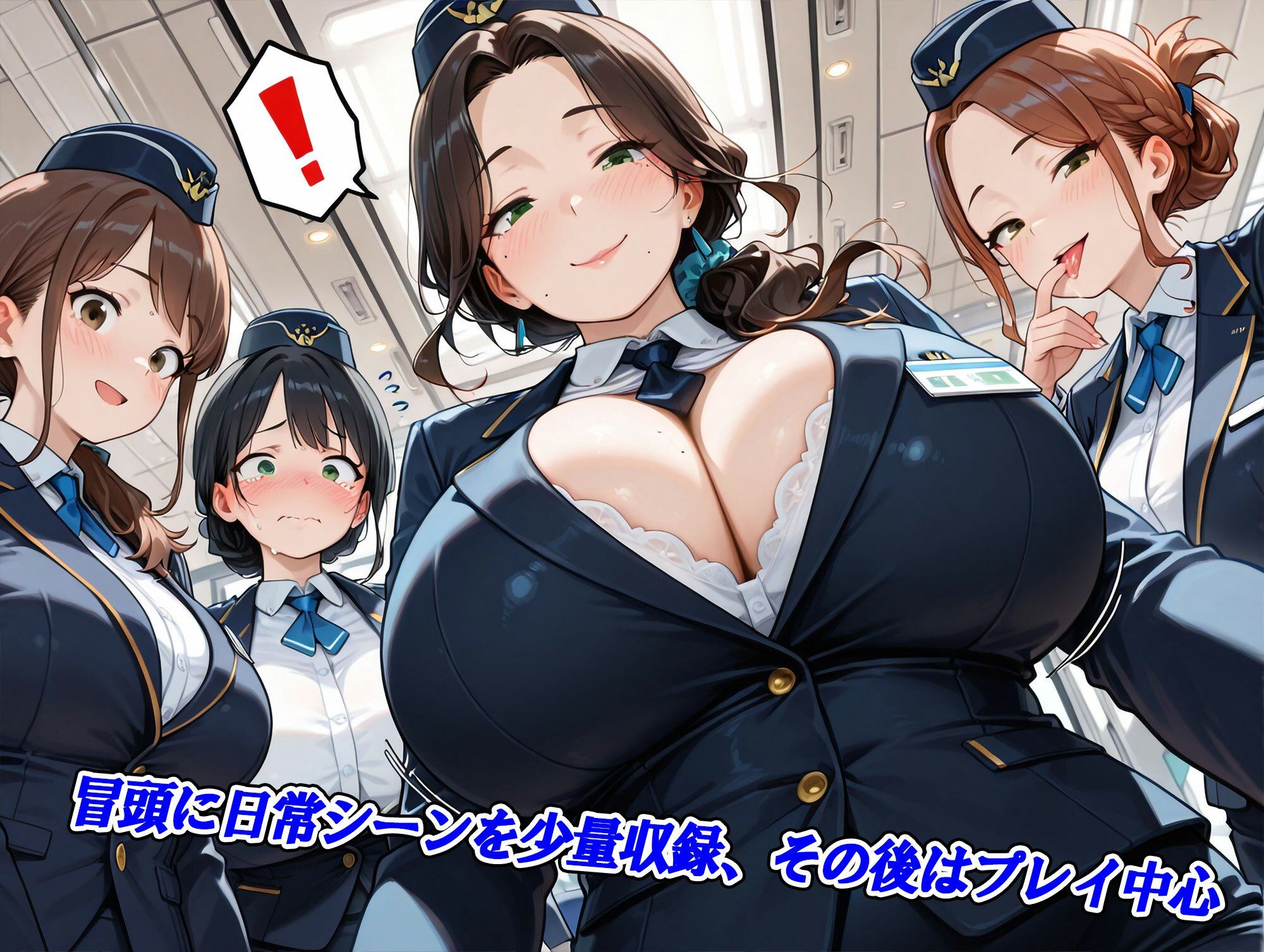スチュワーデス妊娠ハーレム〜母性と包容力あふれる大人の女性たち〜 サンプル画像3