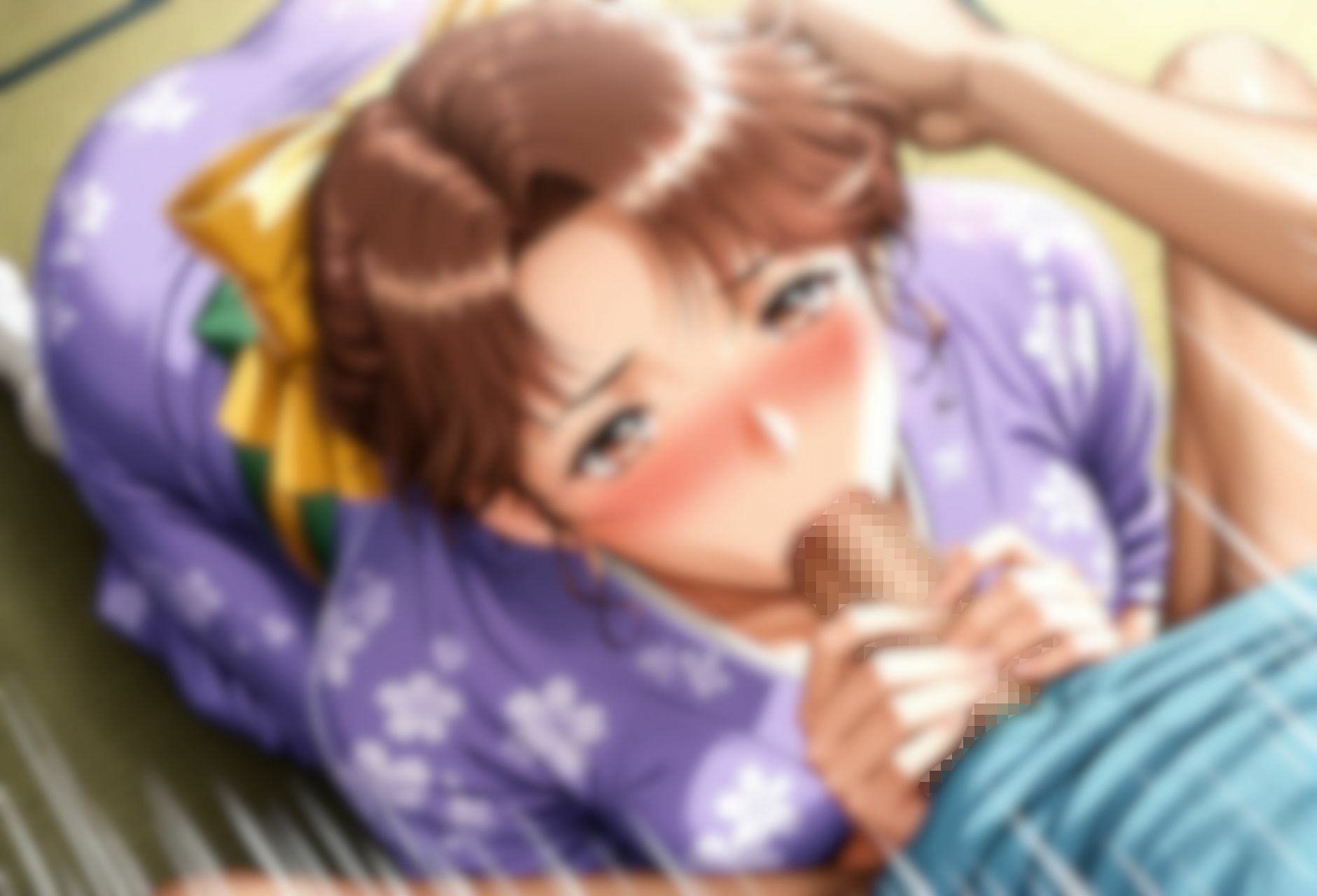 ストーリー風、イラスト集。日本語、吹き出しコメントあり。清楚系着物女性のお誘い。 サンプル画像5