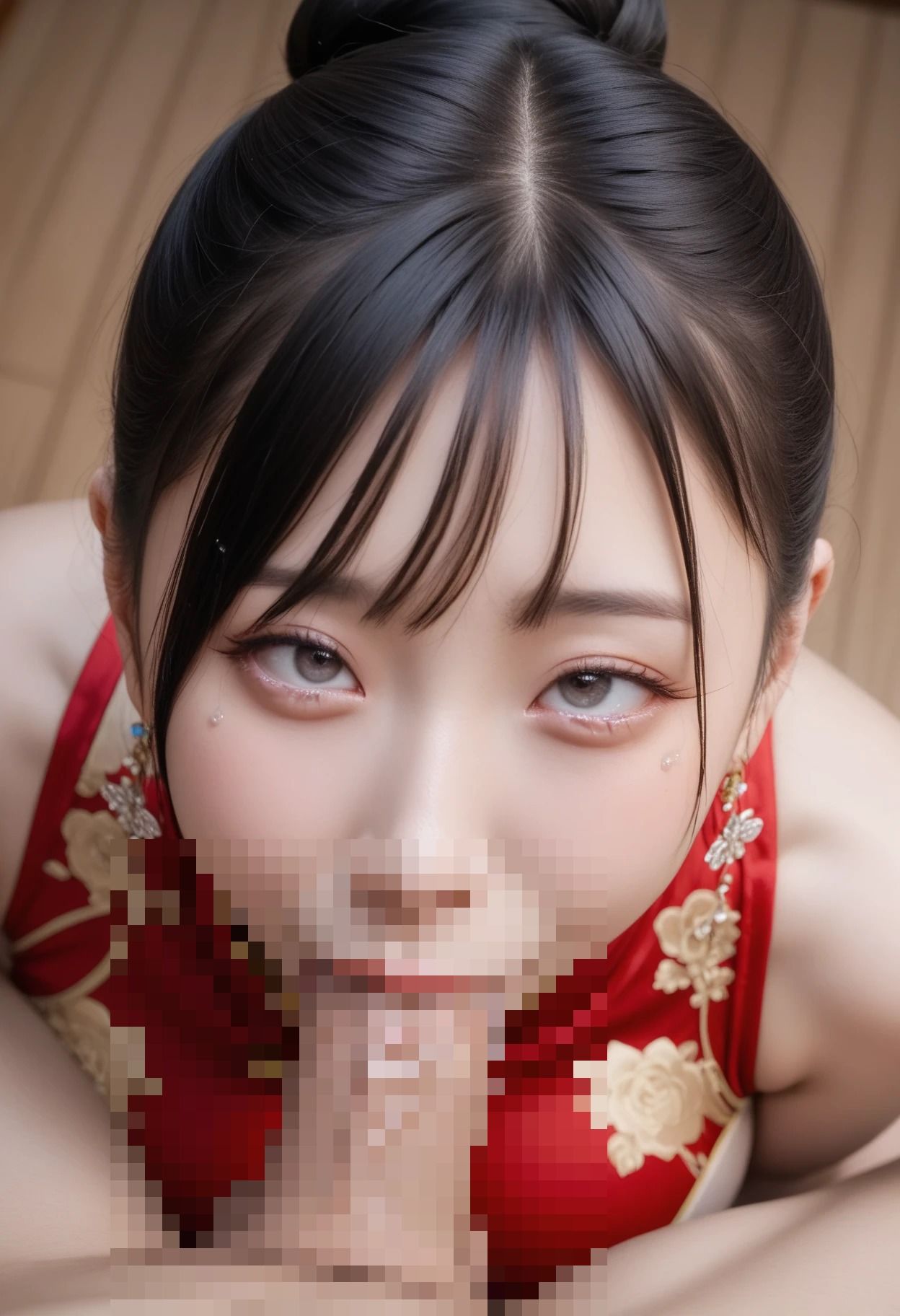 スリット全開チャイナの密着緊縛拘束  200枚完全収録 サンプル画像2