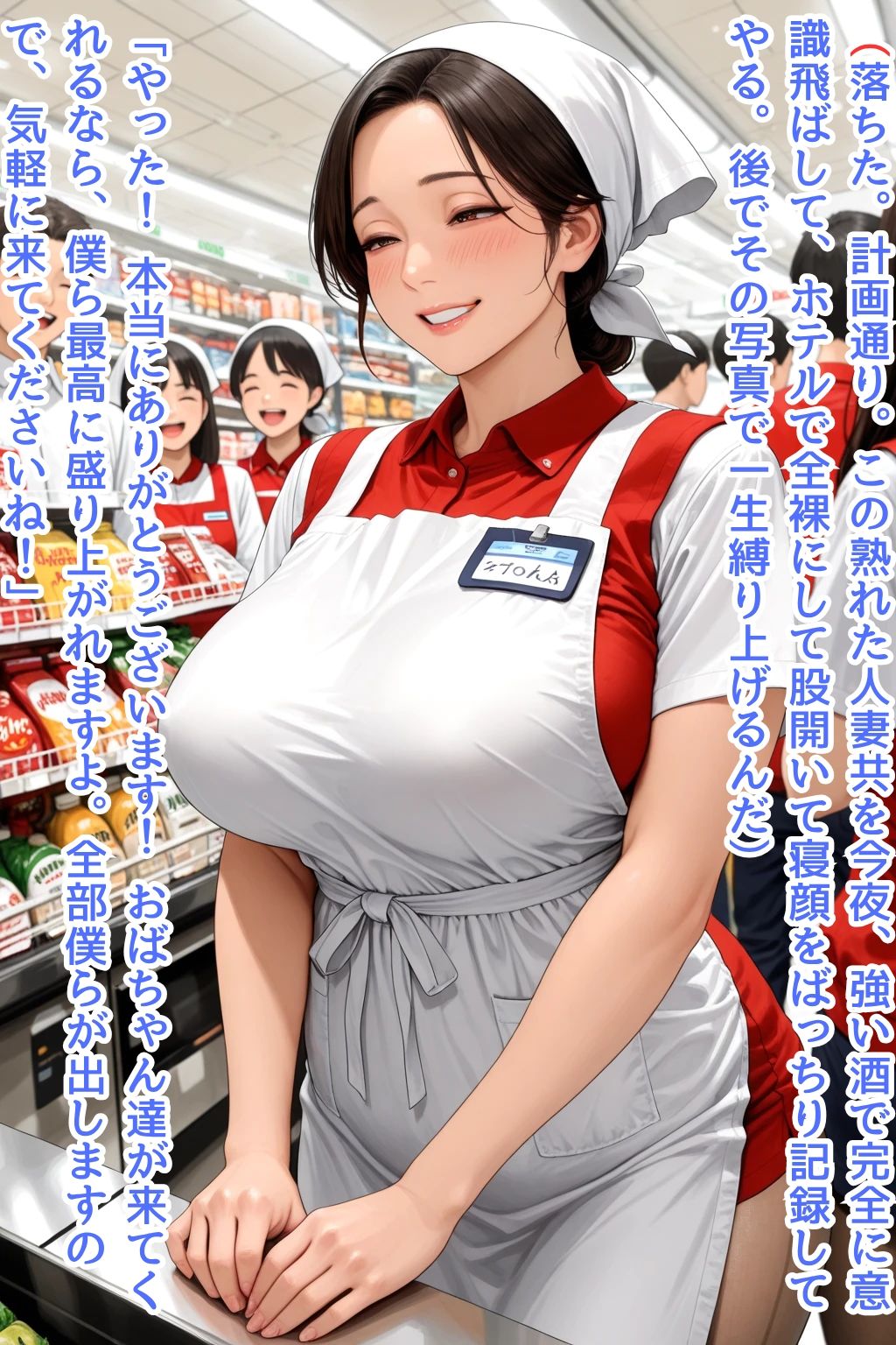 スーパーの清楚パート人妻を学生バイトグループが昏●撮影して完全従順便女化 〜計画的脅迫中出し輪●記録〜 サンプル画像2