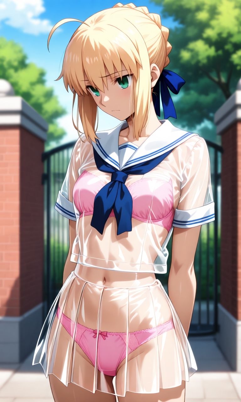 セ〇バー  スケスケセーラー服でHな日常 サンプル画像1