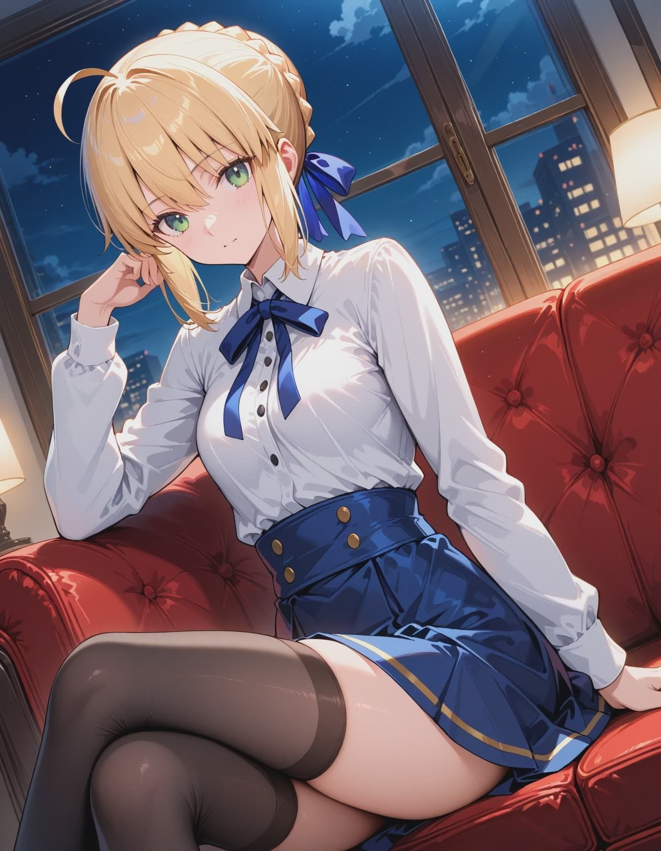 セイバーと、いっぱいエッチなじかん サンプル画像1