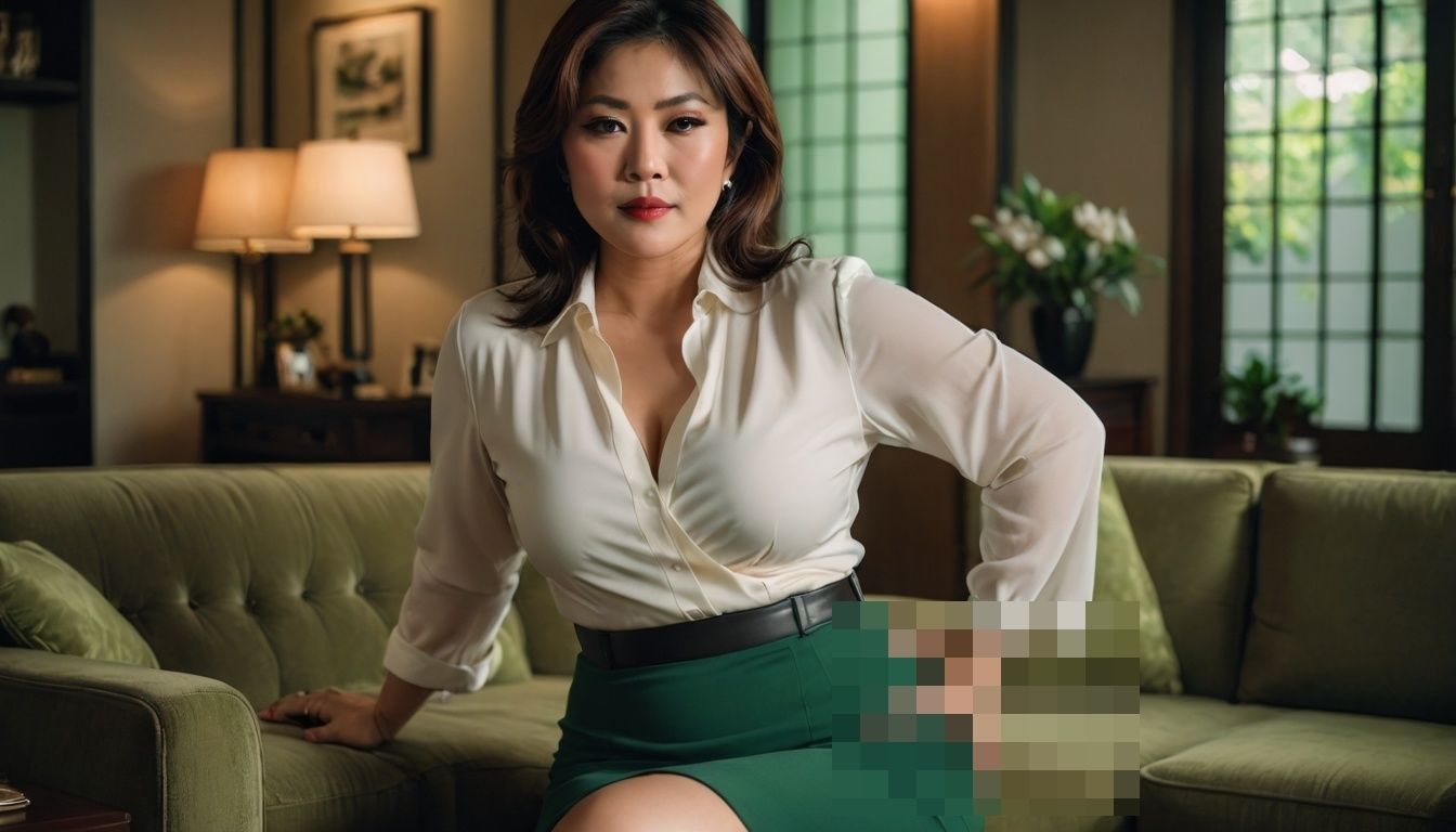 セクシーな親戚のおばさんが遊びに来た サンプル画像1