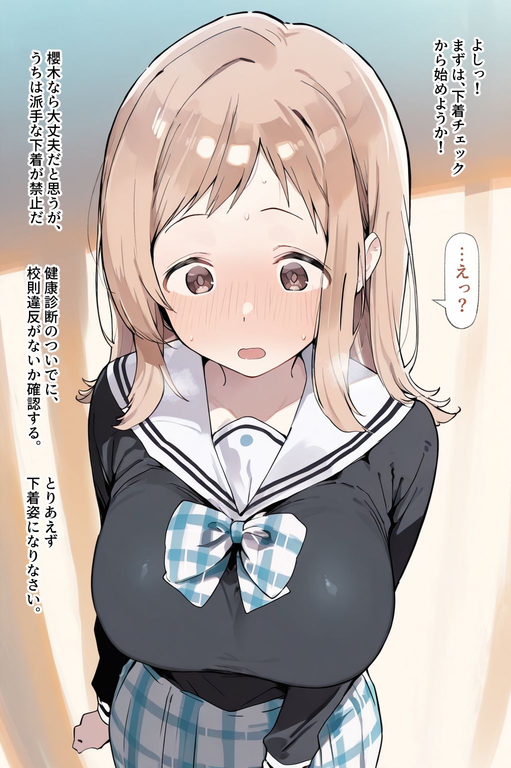 セクハラ教師に健康診断される真乃 サンプル画像6