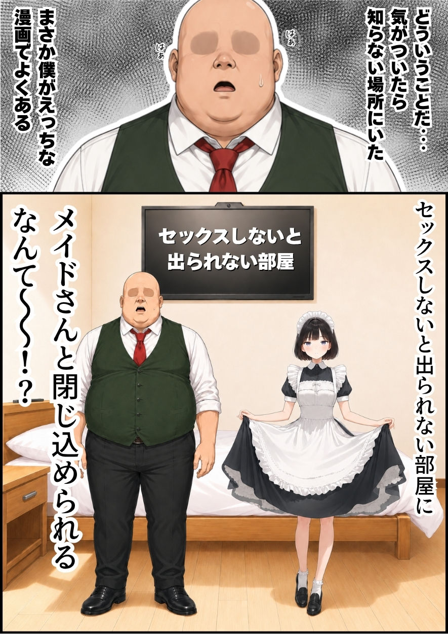 セックスしないと出られない部屋にジト目メイドさんと閉じ込められたんだが・・・ サンプル画像1