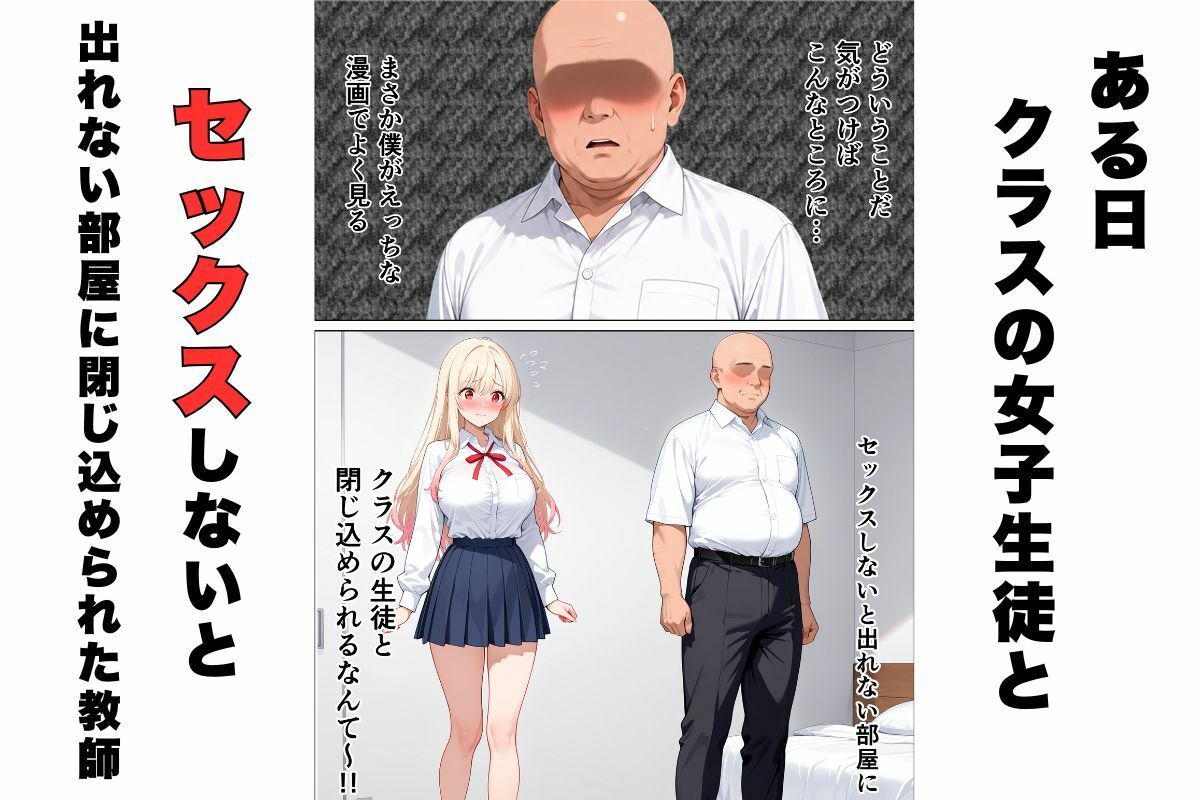セックスしないと出れない部屋に嫌いな担任と閉じ込められた話。 サンプル画像1