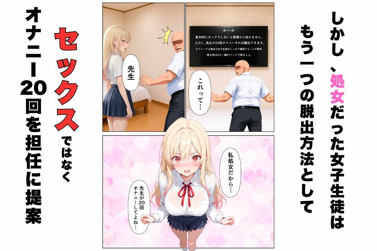 セックスしないと出れない部屋に嫌いな担任と閉じ込められた話。 サンプル画像2