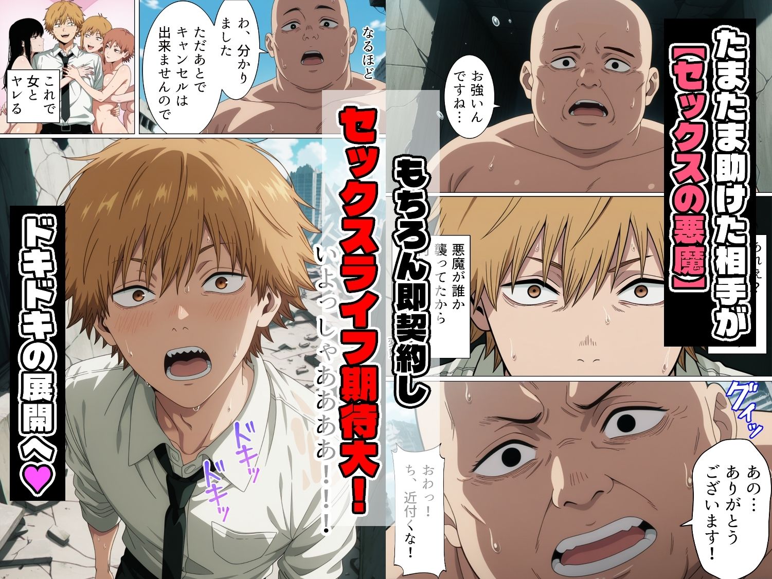 セックスの悪魔と契約した男子○校生の性欲 サンプル画像1