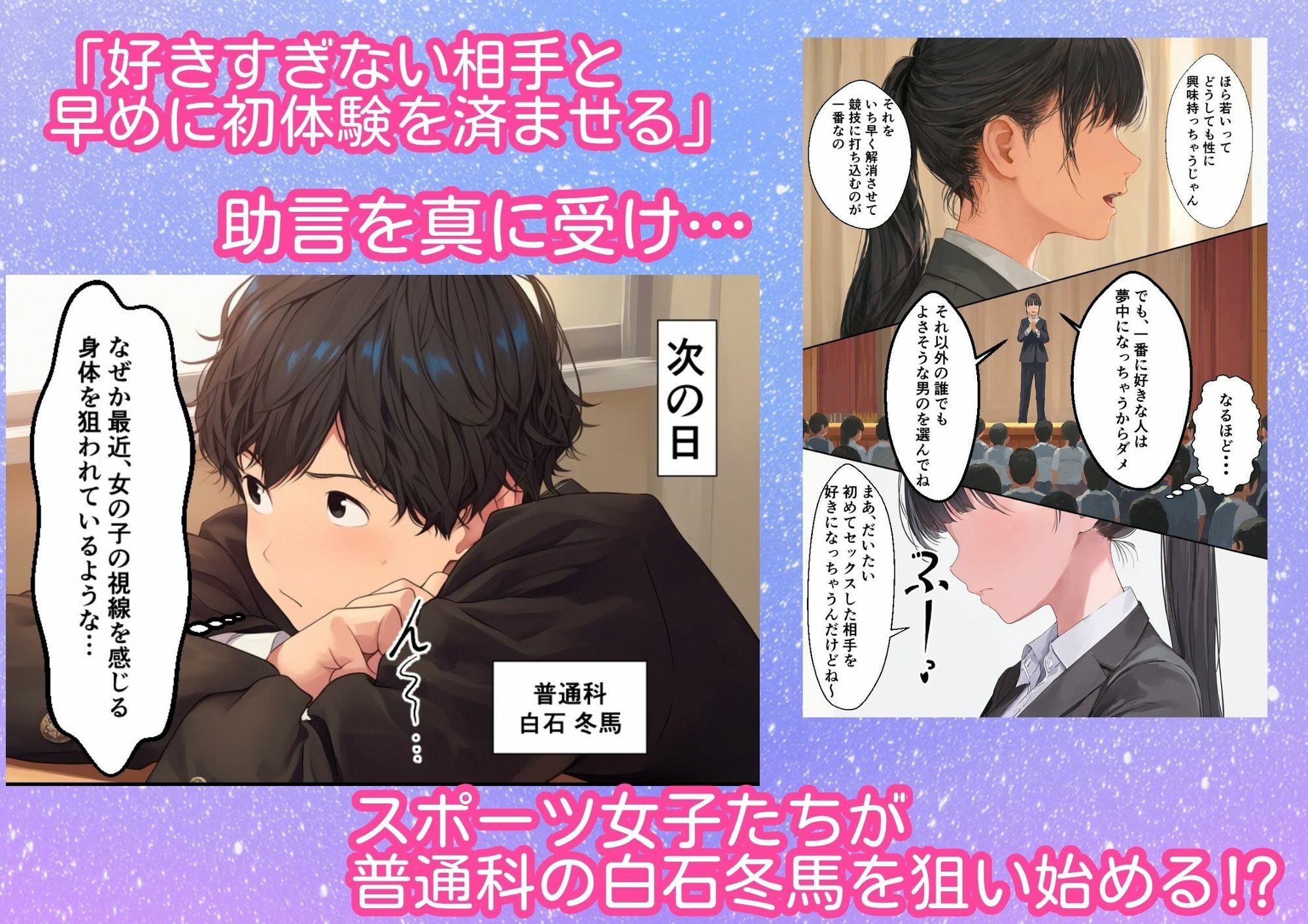 セックスは勝利の秘訣です〜スポーツ女子3人に処女卒業を頼まれました〜 サンプル画像2