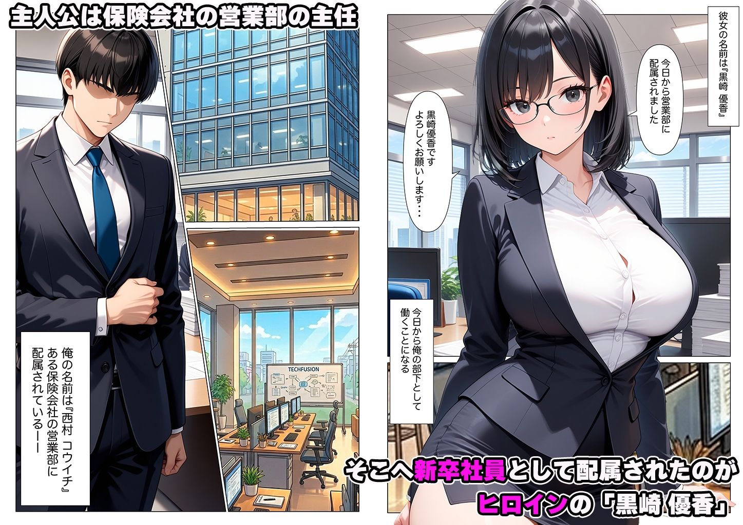 セックスレスで性欲爆発寸前の僕が真面目な新卒社員に射精管理されてしまう話 サンプル画像2