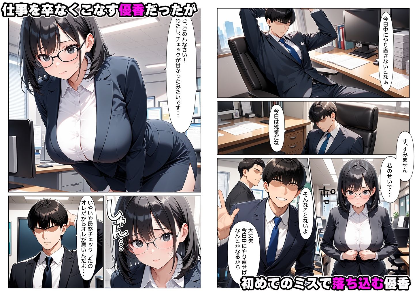 セックスレスで性欲爆発寸前の僕が真面目な新卒社員に射精管理されてしまう話 サンプル画像5