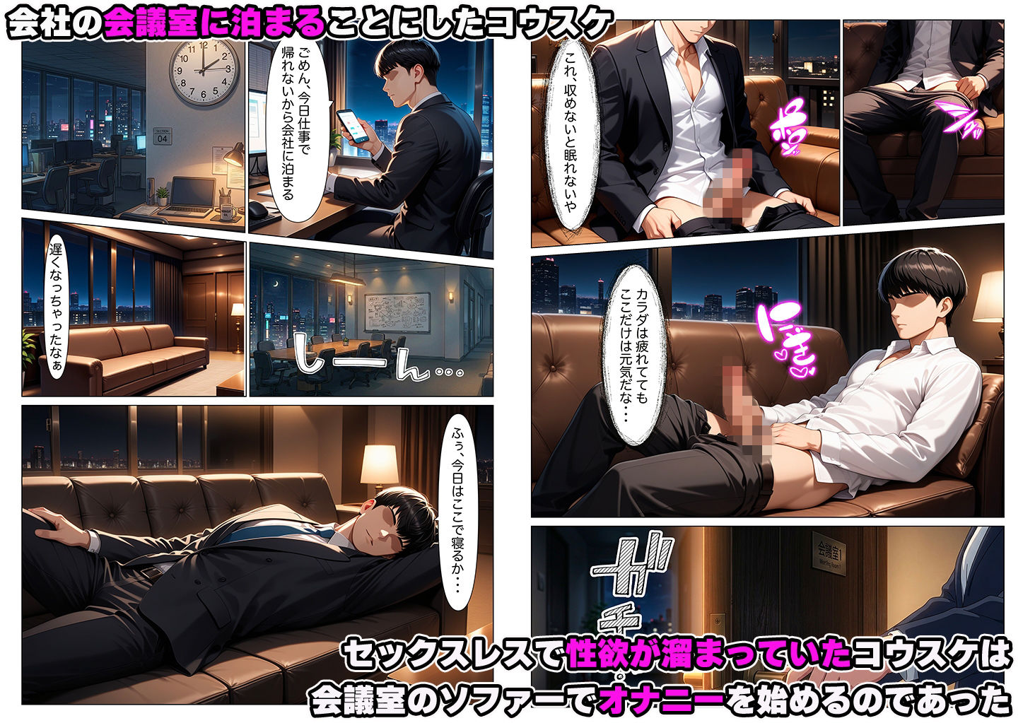 セックスレスで性欲爆発寸前の僕が真面目な新卒社員に射精管理されてしまう話 サンプル画像7