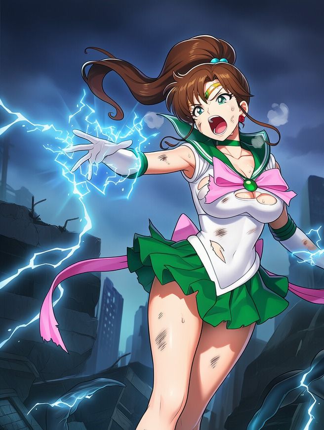 セーラージュピタ●（木野まこ●）vsぬるぬる触手 サンプル画像4