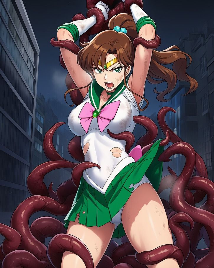 セーラージュピタ●（木野まこ●）vsぬるぬる触手 サンプル画像5