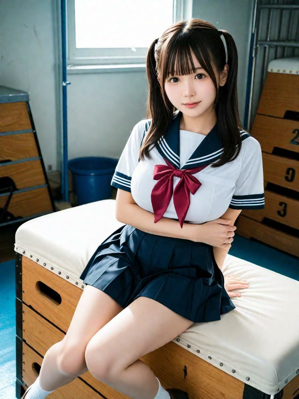 セーラー服えっち（258枚）【実写系AI超リアルCG集ult】 サンプル画像2