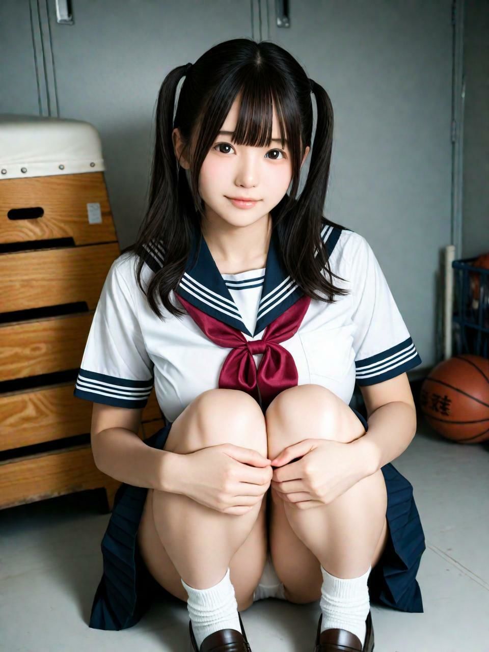 セーラー服えっち（258枚）【実写系AI超リアルCG集ult】 サンプル画像4