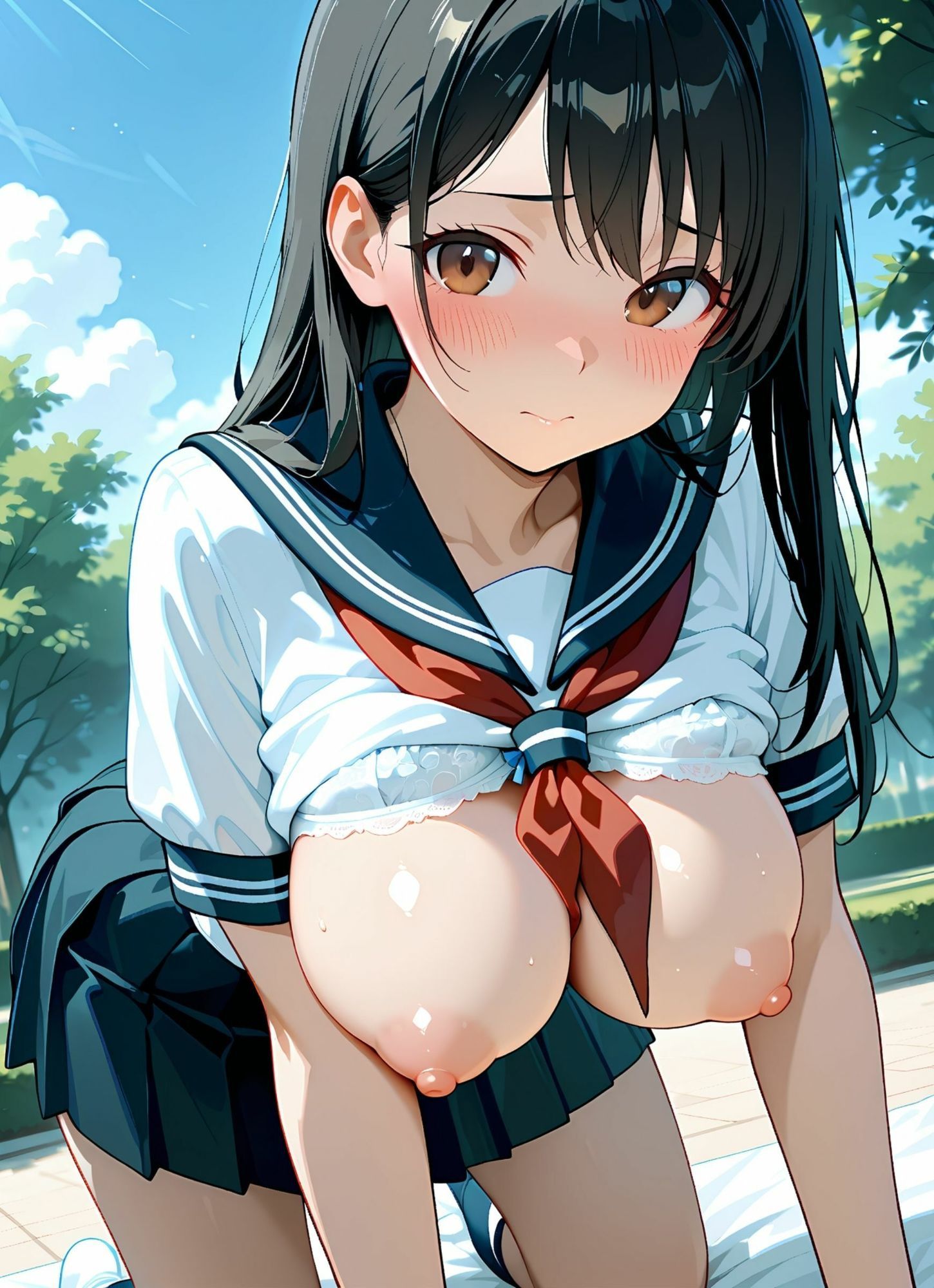 セーラー服とブラジャー＆パンティー2 サンプル画像10