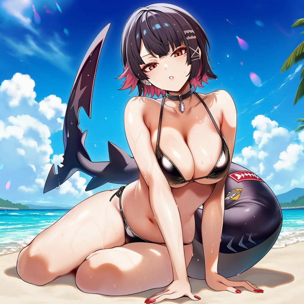 ゼ◯ゼロ エ◯ン 水着グラビア イラスト集 サンプル画像5
